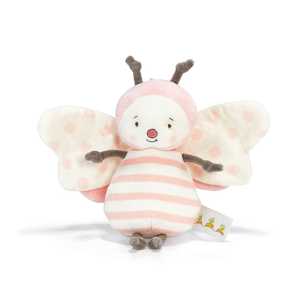 Close Up of Pink & White Striped Butterfly