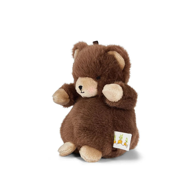 Side view Cubby Bear Plush Bag Charm
