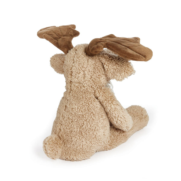 Back angle view Bunnies by the Bay Bruce the Moose Camp Cricket Woodland Stuffed Animal