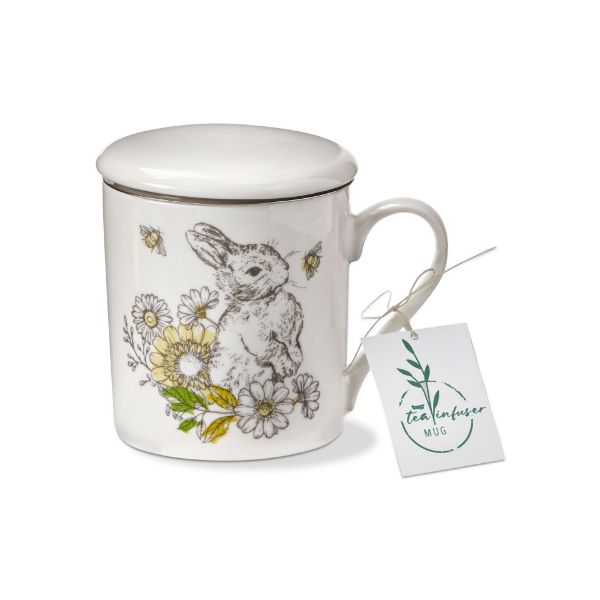 Tag Bunny Mug with Lid & Tea Infuser 