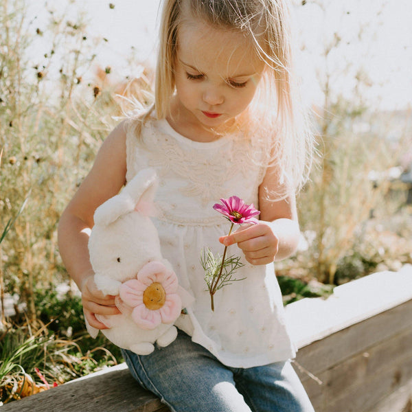 Alt view Blossom Bunny with Little Girl