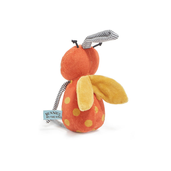 Back wing view of Girlbug Rattle Stuffed Animal