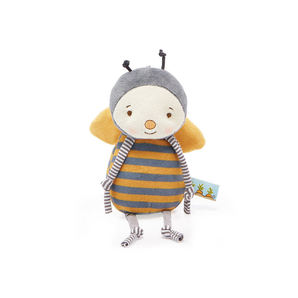 Bunnies by the Bay Buzzbee Honey Bee Stuffed Animal Baby Soother Close Up View