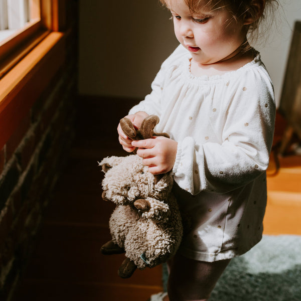 Wee Bruce Stuffed Animal Moose with Little One