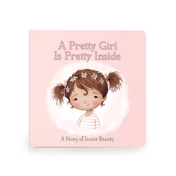 Pretty Girl Children's Board Book with Brown-haired Elsie by Bunnies by the Bay