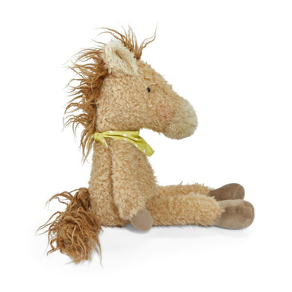 Side view of plush Horse Stuffed animal