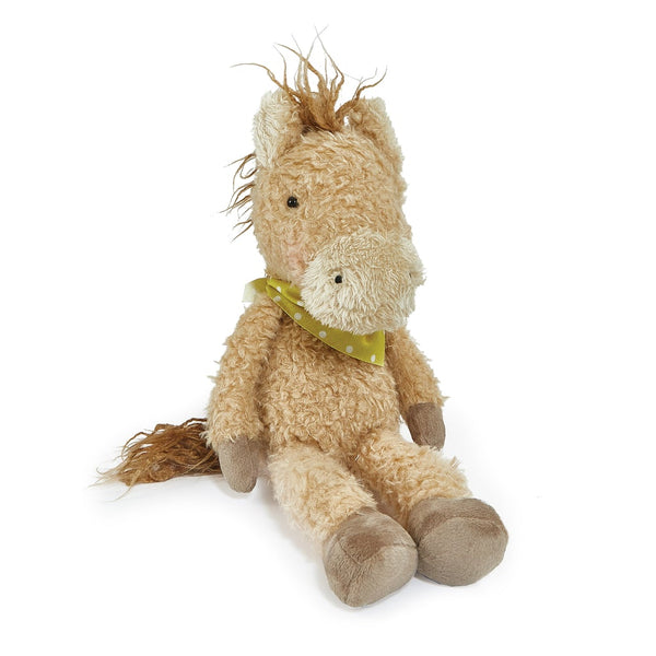 Light Caramel Stuffed Animal Horse with Bandana