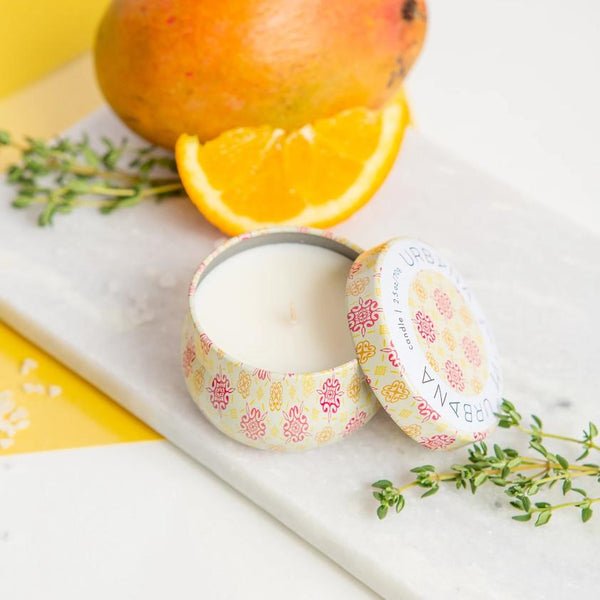 Yellow & Deep Pink Soy Blend Mini Candle Tin