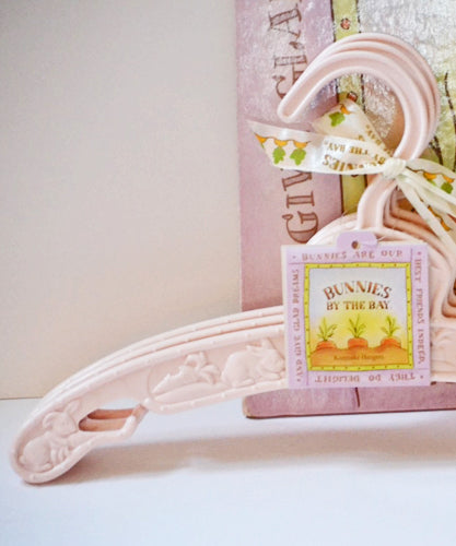Bunnies by the Bay Pink Keepsake Hanger Set