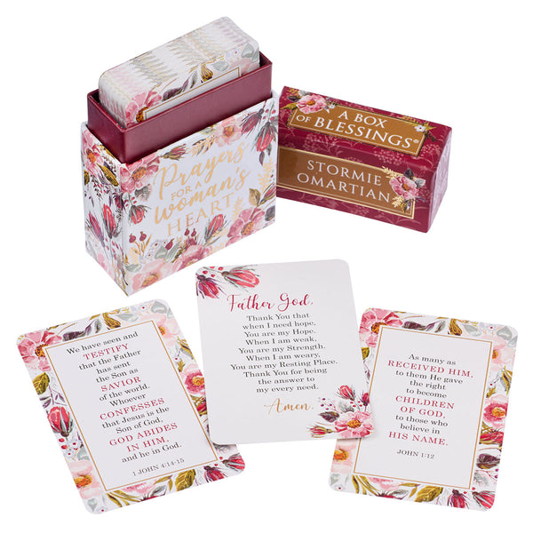 Open Box view with Prayer Cards
