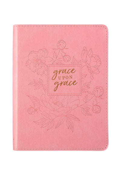 Grace Upon Grace ~ John 1:16 Classic Pink Journal
