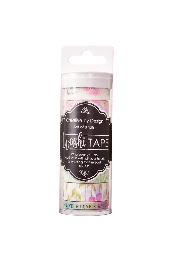 Blossoms of Blessing Washi Tape ~ 8 Roll Set