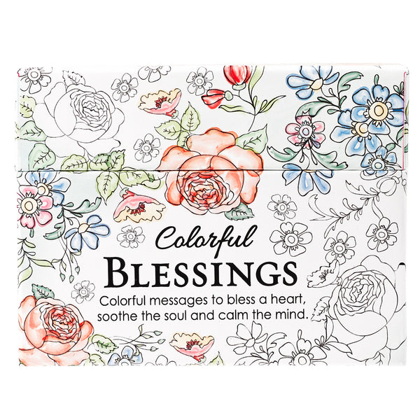 Close Up Floral Coloring Card Box