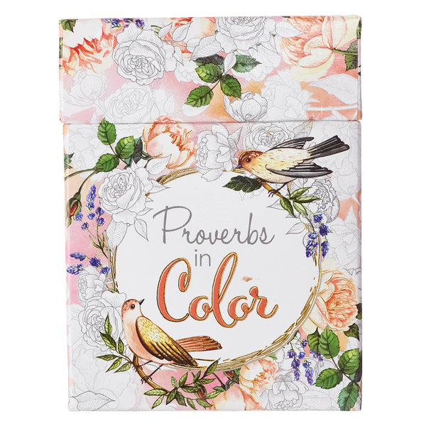 Proverbs Coloring Card Box w/ Roses