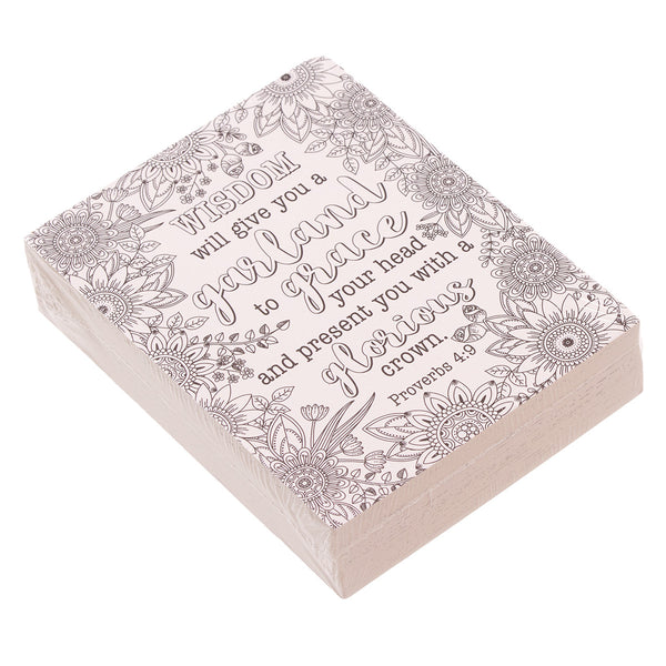 Proverbs 4:9 Coloring Card