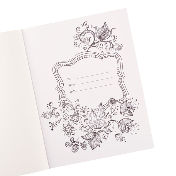 Letters to Live By ~ A-Z Monograms, Proverbs Coloring Book ~ Presentation Page