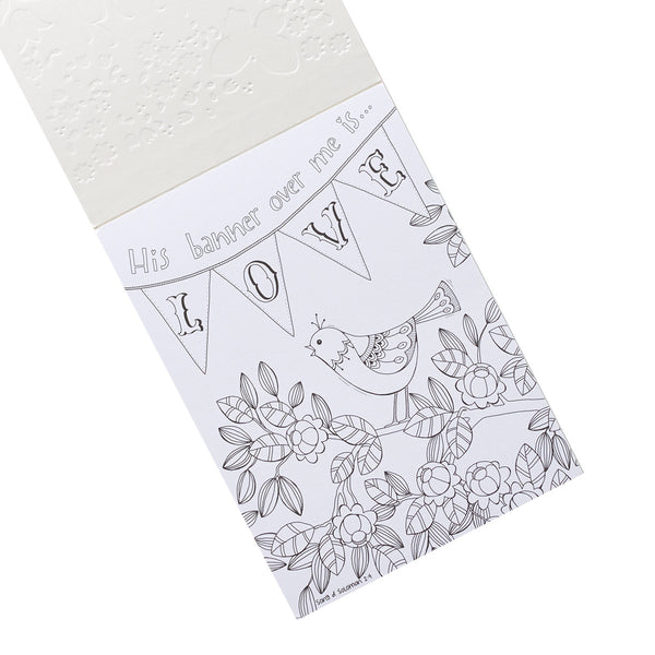 His Banner Coloring Page