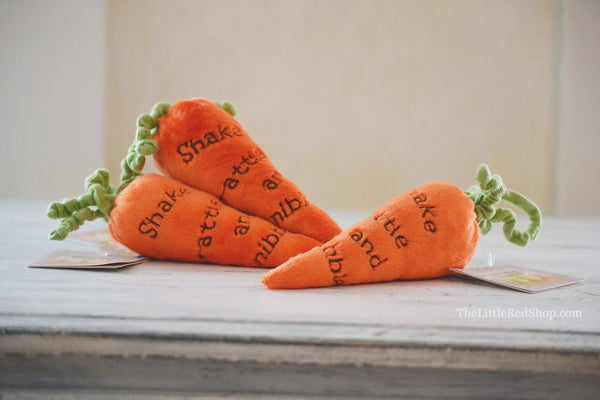 Bunnies by the Bay's Carrot Baby Rattles