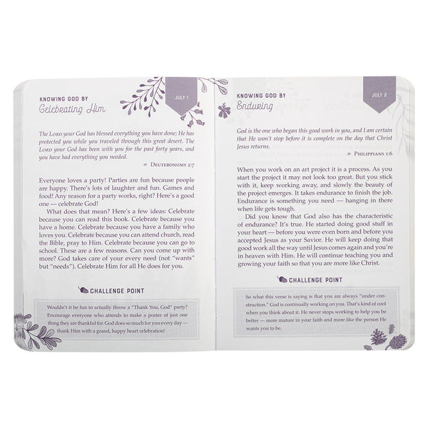 Devotional Page Samples