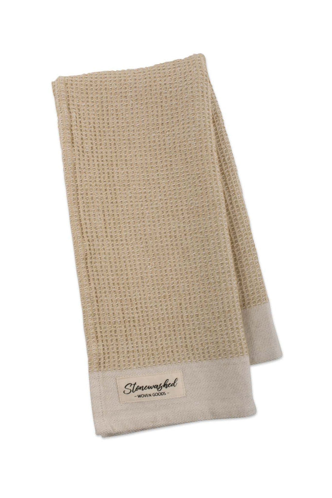 DII Pebble Stonewashed Waffle Kitchen Towel