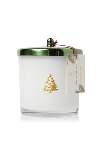Thymes Frasier Fir Limited Edition Statement Candle with Green Metal Lid