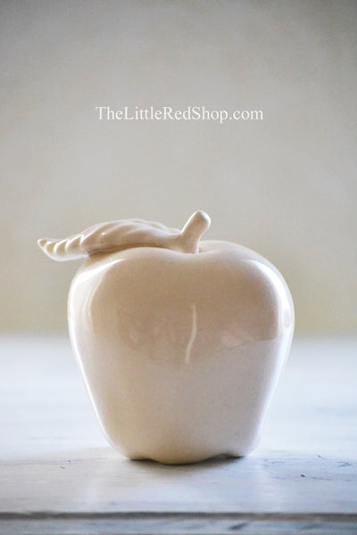 Cream Ceramic Apple Home Decor