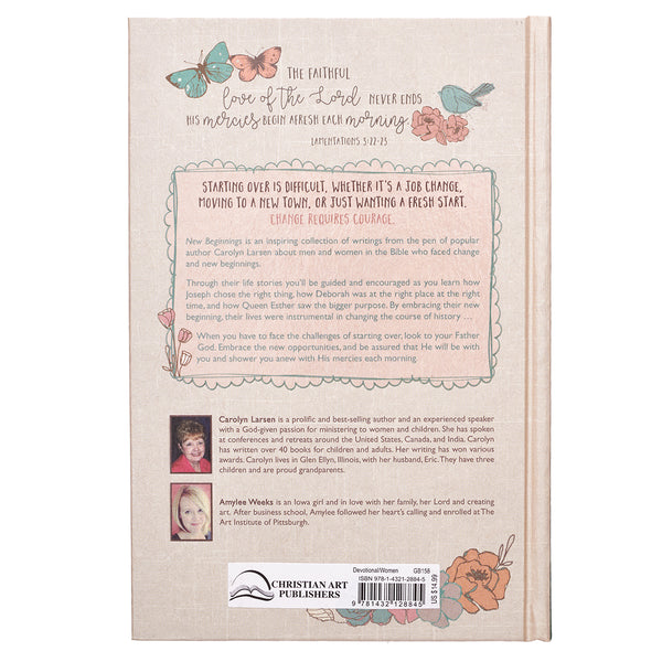 Back Cover New Beginnings Devotional