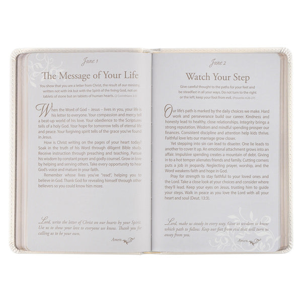 Mr & Mrs Devotional Page Examples with Scripture