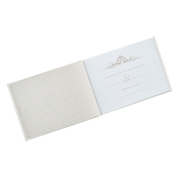 Mr. & Mrs. Wedding Guest Book Interior View
