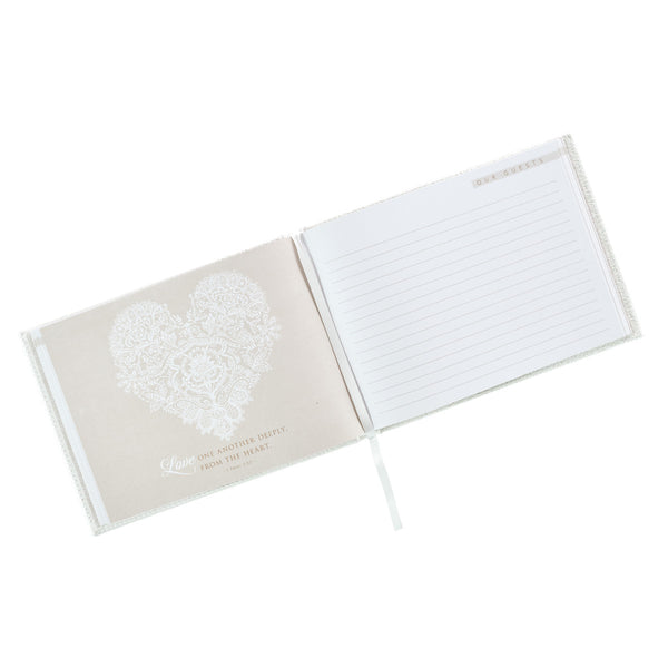 Mr. & Mrs. Wedding Guest Book ~ Alt Interior View