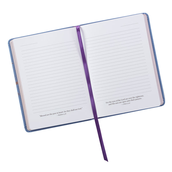 Classic Blue Strength & Dignity Proverbs 31:25 Journal ~ Page View
