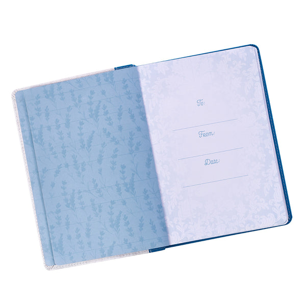 Blue Floral Journal Page View