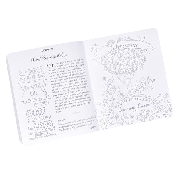 Girls' Devotional Page view about Taking Responsibility