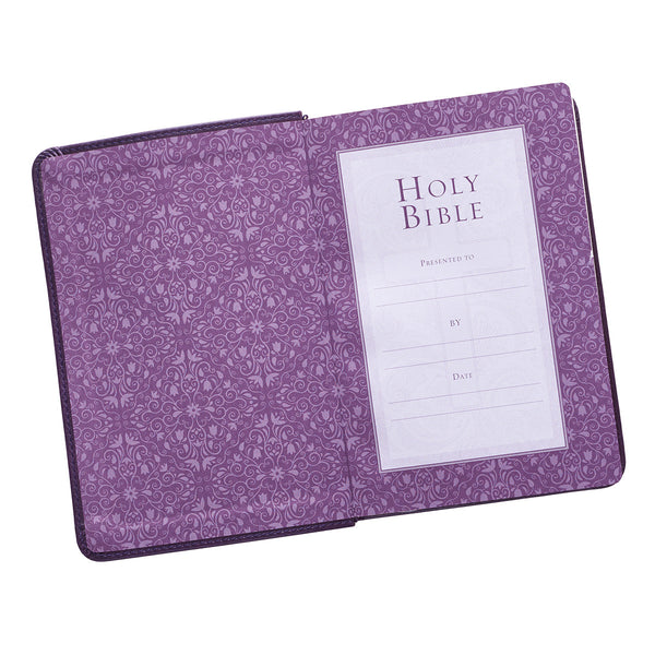 Purple Large Print Compact KJV Bible ~ Presentation Page