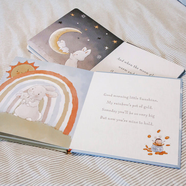Little Sunshine Bunny Book Page with Bee