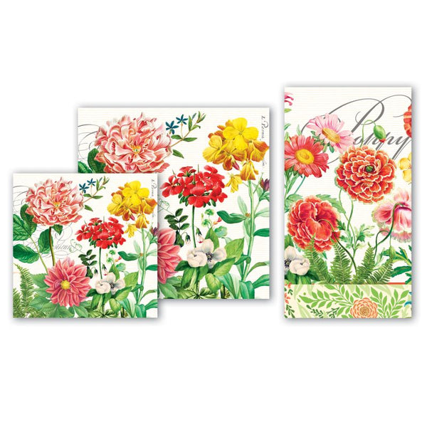 Michel Design Works Poppies & Posies Paper Cocktail, Luncheon, and Hostess Napkins