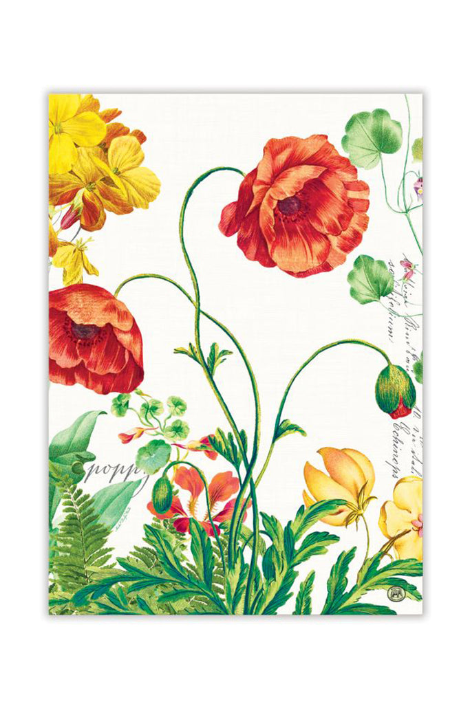 Michel Design Works Poppies & Posies Cotton Kitchen Towel
