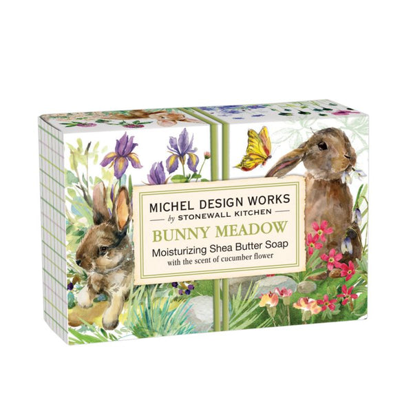 Close Up Michel Design Works Bunny Meadow Boxed Shea Butter Soap