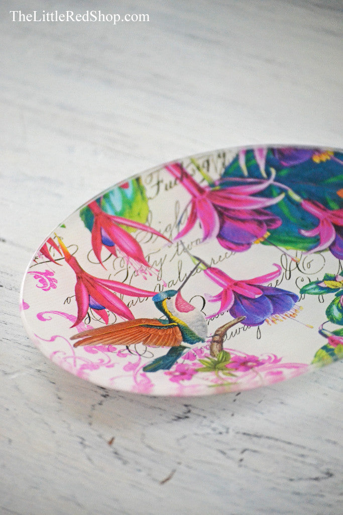 Michel Design Works Oval Fuchsia Soap Dish