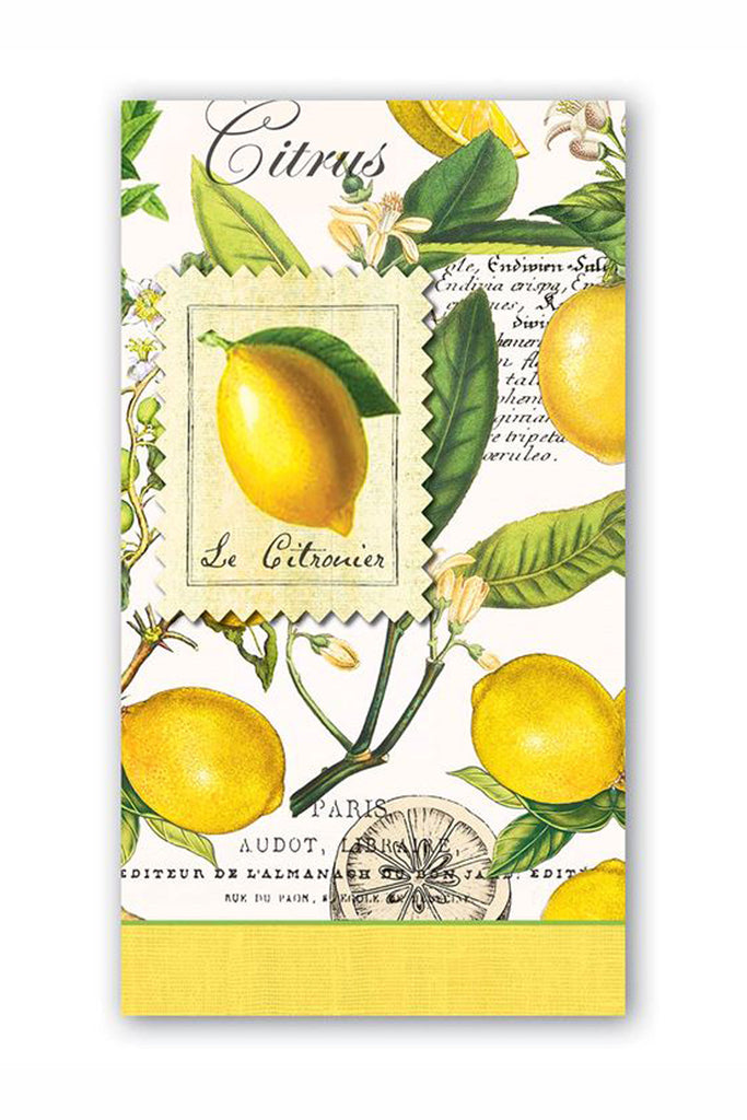 Michel Design Works Lemon Basil Paper Hostess Napkins