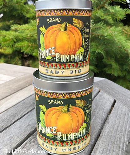 Michel Design Works Prince Pumpkin Baby Bib & Onesie Can Gift Set