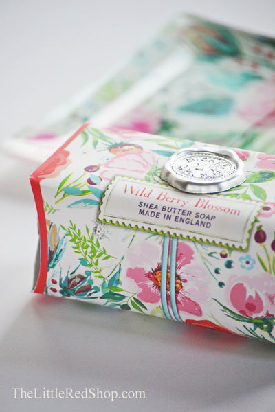 Michel Design Wild Berry Blossom Soap and Dish Set