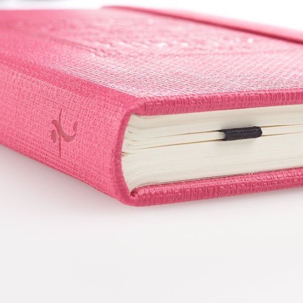 Hot Pink Give Thanks Notebook ~ Spine View