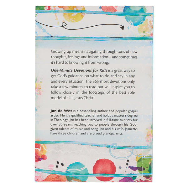 One-Minute Devotionals for Kids back cover