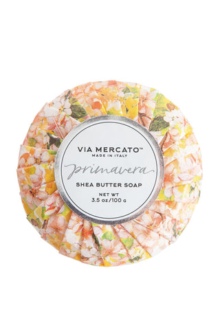 Via Mercato Italian Primavera Peach Blossom Italian Soap