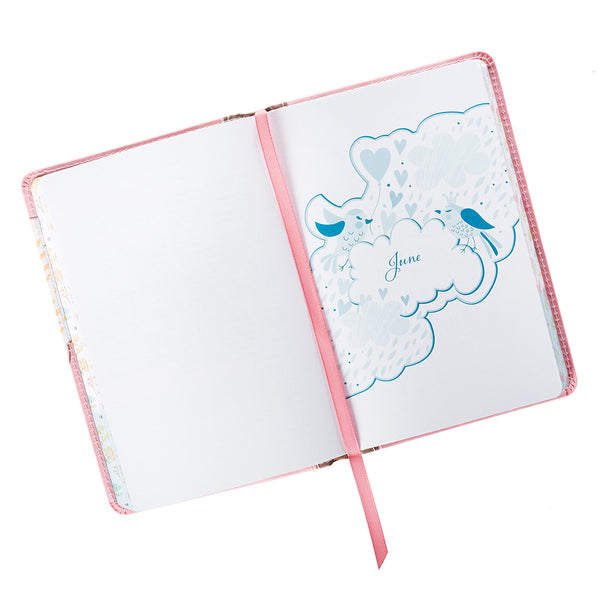 For Girls Pocket Bible Devotional ~ Pink Ribbon Page Marker View
