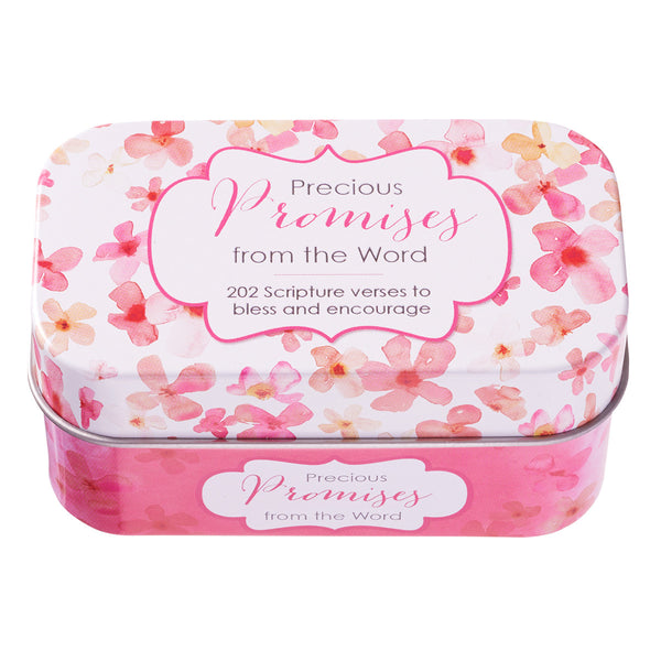 Close Up Pink Promise Card Tin