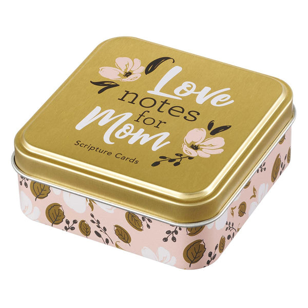 Close Up of Pretty Pink & Gold Floral Tin