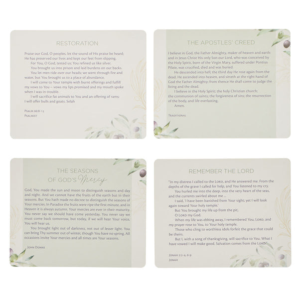 Four Prayer Card Inspiration Samples
