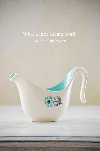 Vintage Taylor Smith Taylor Blue Bonnet Creamer